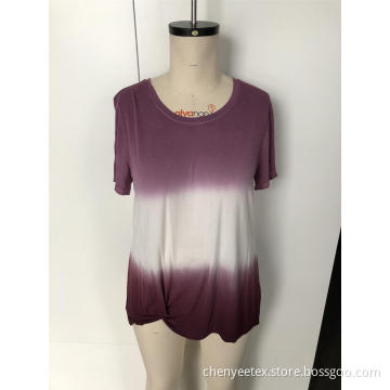 Gradient short sleeve top